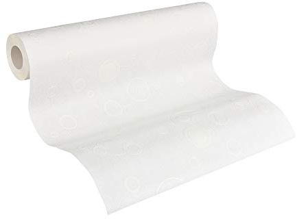 A.S. Création överdimensionerad fleecetapet Meisterfleece tapet 10,05 m x 0,53 m vit Made in Germany 960610 9606-10