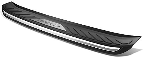 Auto Dynasty Trunk Sill Scuff Plate Rear Bumper Protector Compatible with Toyota Corolla 2014 2015 2016