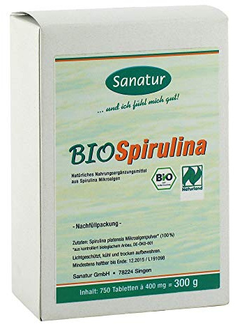 Biospirulina Mikroalgen 400 mg Tabletten Nachf.