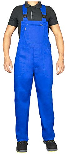 Uvex Eco 126 Herren-Arbeitshose - Blaue Männer-Latzhose 64