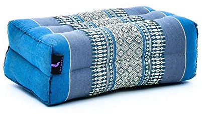Leewadee Coussin Bloc de Yoga 35 x 18 x 12 cm - Kapok Coussin Soutien Yoga, Méditation & Détente