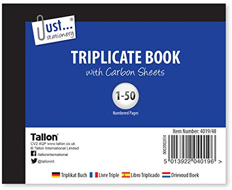 Just Stationery halv storlek trippel bok anteckningsbok