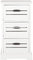 Safavieh Schrank mit DREI Schubladen, Holz, strapaziertes Creme, 41 x 32 x 74.93 cm