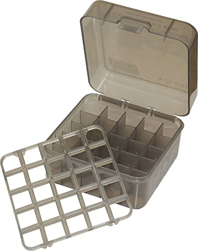 MTM Case-Gard S25D-41 Multi Gauge 25 Round Shotshell Box, USA Made, Clear Smoke