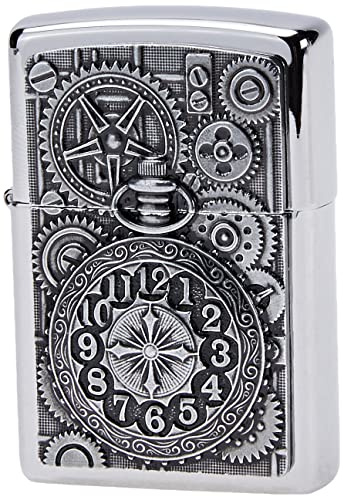 Zippo Stormtändare – Pocket Watch, Street Chrome, emblem, påfyllningsbar, återanvändbar, vindskyddad, presentförpackning, tillverkad i USA