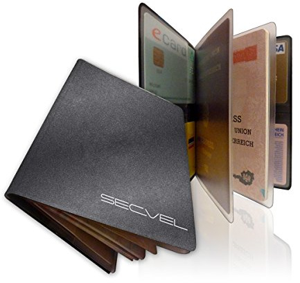 Protège-passeport breveté | RFID NFC et bloqueur de champ magnétique | Housse de protection pour passeport, carte d'identité, carte de crédit, carte de débit | Protecteur de carte et organisateur | Protection des données à 100 % vérifiée par CTC/advanced (membre du groupe RW TÜV) | Meteor