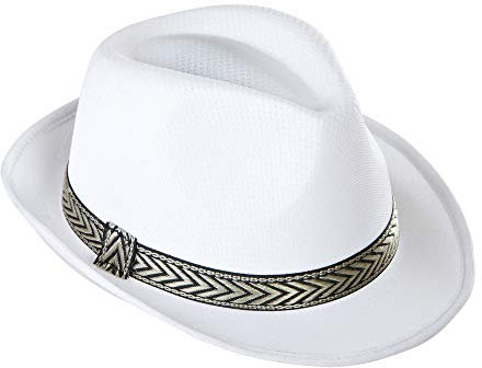 W WIDMANN MILANO Party Fashion 0409L - Fedora Panama Hut, Kopfbedeckung, Accessoire, Karneval, Mottoparty