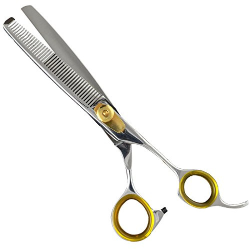 Professional Cat and Dog Grooming Scissors 6.5 42-Tooth heavy-duty Thinning Scissors for Dogs and Cats, 440c Japanese Steel Comfortable Long-Lasting Sharpness for Years