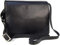 VISCONTI - Damen Leder Umhängetasche - Crossbody Bag Mittelgroß - Arbeitstasche mit Verstellbarer Schultergurt - TESS - 754 - Schwarz
