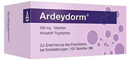 Hilfe bei Schlafstörungen: Ardeydorm - Fördert die Schlafbereitschaft und erleichtert das Einschlafen bei Schlafstörungen, Wirkstoff Tryptophan, 100 Stück
