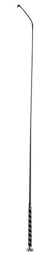Kerbl Dressurgerte (Farbe silber, Länge 110 cm, mit Anti-Slip Griff, aus Fiberglas, Zubehör für Pferde) 325996