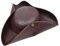 Bristol Novelty BH558 Tricorn Hat Brown Ancient Look, Unisex-Adult, One Size