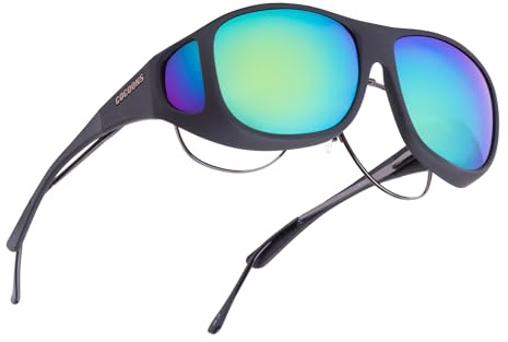 Cocoons Pilot (L) Black Polarized Green Mirror