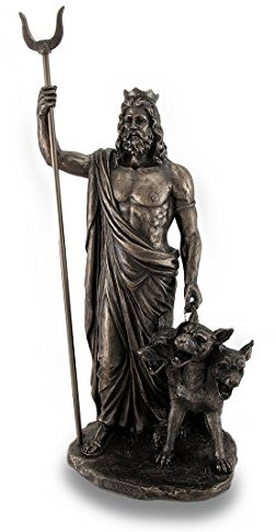 Veronese Design Statue de Dieu Grec des enfers Hadès Finition Bronze