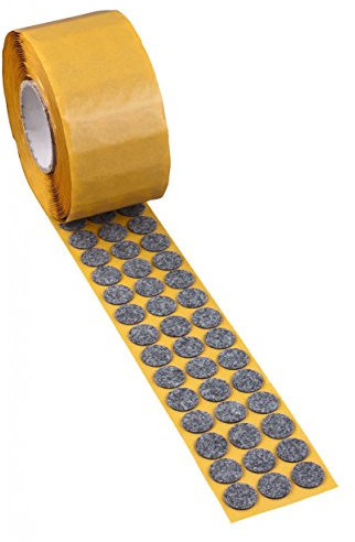 peha Filzgleiter - Parkettgleiter selbstklebend, 1,7 mm stark, grau, rund 35 mm (1000 STK.)