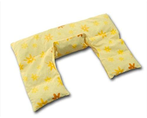 Theraline 40204102 Kirschkernnackenkissen, 41 x 28 cm, blümchen gelb