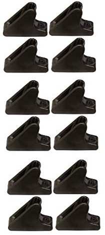 H2o Kayaks Black Clam Cleat Mini Line-Lok (Pack of 12)