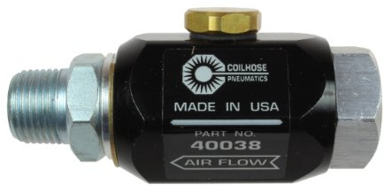 Coilhose Pneumatics 40038 In-Line Lubricator, 3/8-Inch Pipe Size, 5.0 Cubic Centimeter Lubricant Capacity