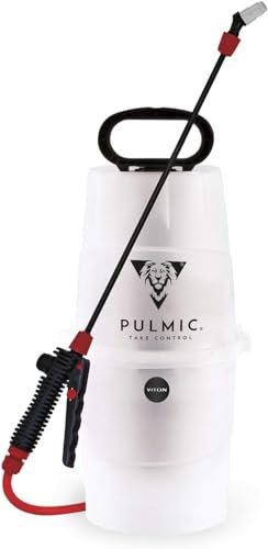 Pulmic Industrial 7 Viton Pulverizador Hidráulico 5L. Presión 1,5-2,5 Bar. Resistente a Productos Abrasivos. Limpieza Industrial, Construcción y Piscinas.Juntas Viton (7 litros Viton)