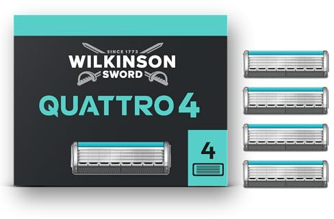 Wilkinson Sword Quattro Titanium Sensitive Klingen Titanium Sensitive. 4 Stück 4 Stück.