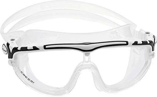 Cressi- SKYLIGHT-BRILLE SIL, KLAR/RAHMEN WEISS SCHWARZ