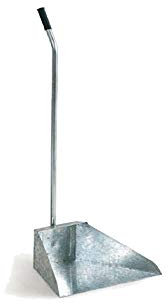 Paletta per Spazzatura in Acciaio Zincato con Manico 35x25 cm H 78 cm