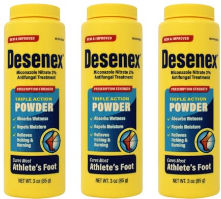Desenex Antifungal Powder, Cures Athletes Foot - 3 OZ, 3 Pack