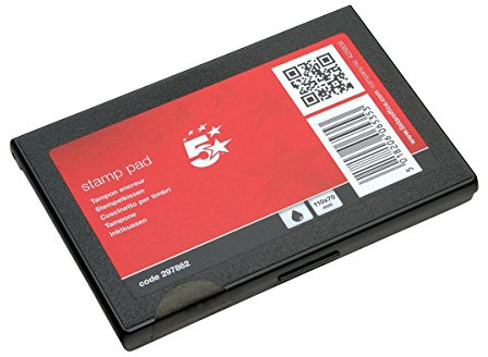 5 Star Office Stamp Pad 110x70mm Black