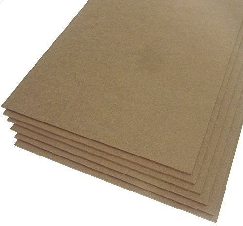 Hagspiel Lot de 4 panneaux en MDF (fibres à densité moyenne) 3 mm A3 Env. 42 cm x 30 cm