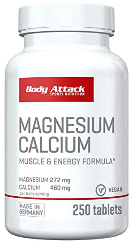 Body Attack Magnesium+Calcium, 1er Pack (1x 250 Tabletten)
