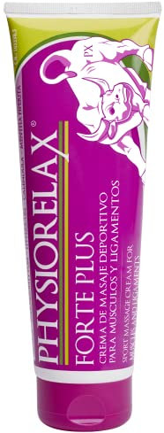 Physiorelax - Forte Plus, Crema de Masaje, Preparación y Recuperación de Músculos y Ligamentos, Antes y Después del Ejercicio, Uso Personal y Profesional - 250 ml
