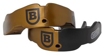 Battle Sports 2-Pack Football Mouthguard - Maximum Protection and Breathability, Strapless and Braces-Friendly - Adult & Youth Mouth Guard - Pack of 2
