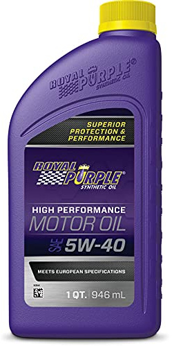 Royal Purple (06540-6PK API-Licensed Heavy Duty SAE 5W-40 High Performance Synthetic Motor Oil - 1 Quart, (Case of 6)