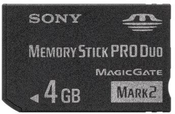 Sony MSM-T4GN Memory Stick Pro Duo Carte mémoire Memory Stick Pro Duo