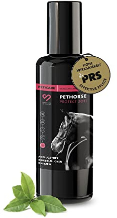 Peticare Cheval Anti-Mouches Noires Roll-on - Défense Contre Mouches Noires, Prévient Dermite Estivale Chevaux, Alternative à la Couverture Cheval en Été - petAnimal Protect 2011