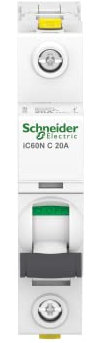 Schneider Electric Disjoncteur ACTI9 IC60N 1P 20A C A9F04120