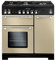 Rangemaster KCH90DFFCR/C Freestanding Range Cooker, Two Fan Ovens, AA Rated, 5 Burner Gas Hob, Cream
