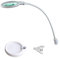 Lumeno 6803WS Lupenleuchte LED Klemmleuchte mit 30 SMD-LEDs, 6 Watt, 550 Lumen Ideal für Kosmetiksalons, Arztpraxen, Hobbybastler, Leuchtlupe, Lesehilfe, Vergrößerungslampe, Weiß 3 Dioptrien