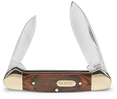 Buck Knives 389 Canoe 2-Blade Folding Pocket Knife, Woodgrain, 2.7 oz