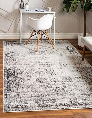 Unique Loom Sofia Kollektion Traditioneller Teppich, Vintage, Grau, 274 x 366 cm