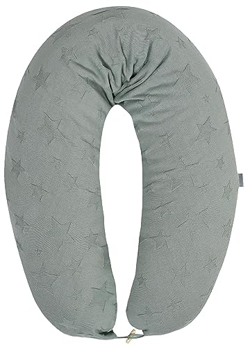 Coussin d'Allaitement et de Grossesse | Maternité Bebe Oreiller XXL 190 x 30 cm | Remplissage Hypoallergénique | Taie 100% Coton Amovible et Lavable