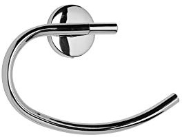 Croydex QM641541 Hampstead Wall Mounted Towel Ring with Zinc Alloy Construction, Chrome