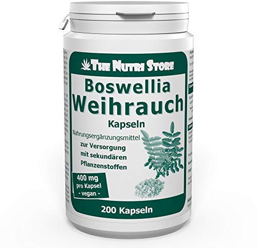 Boswellia Weihrauch 400 mg Extrakt vegane Kapseln 200 Stk.