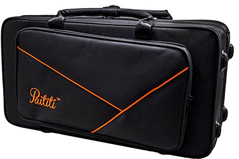Paititi PTTRLW102 Lightweight Trumpet Case Strong with Backpack Straps, Black/Yellow
