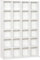 HOMCOM 480 CD/ 312 DVD Storage Unit, Media Storage Shelf, Wooden Display Unit with Adjustable Shelves, 89 x 130.5 cm, White