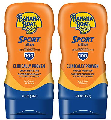 Banana Boat Sport Performance Sunblock Lotion SPF 100, 4-Unce Bottles (2 Stück) by Banana Boat