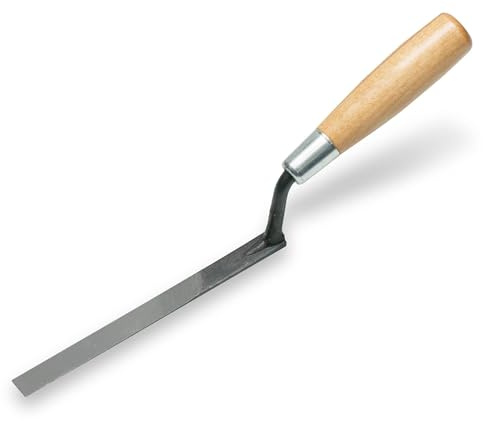 Marshalltown murare/skarvspackel med handtag av hårdträ, tillverkad av kolstål, för murare och konstnärer, mått på spackeln: 172x13 mm
