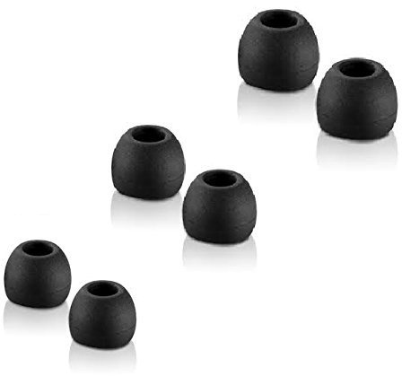 Thetransporter - 18 X Black Replacement Silicone In-Ear Earphone Headphone Earbuds Tips Gels Rubber Spare Mixed Size…