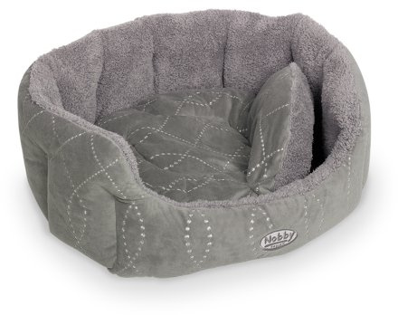 Nobby Komfort Bett oval CENO grau grau L x B x H: 65 x 57 x 22 cm 71551