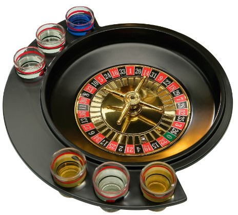 Premier Housewares Roulette Lucky Shot Drinking Game, 6 Glass
